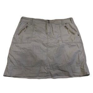 JESSICA Gray Cotton Skort - Size 12 - Versatile & Comfy